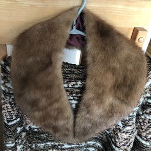 Vintage mink fur collar